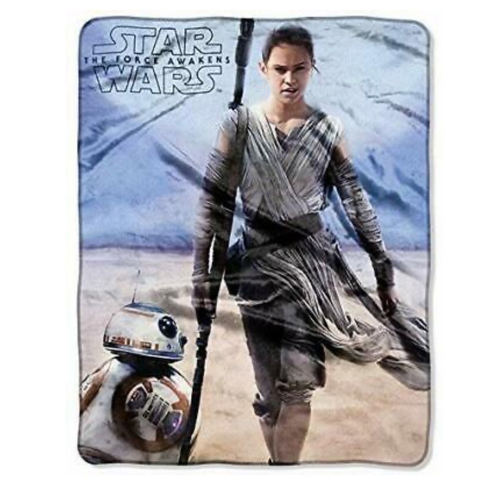 Star Wars Rey & BB-8 Silky Soft Throw 40" x 50"
